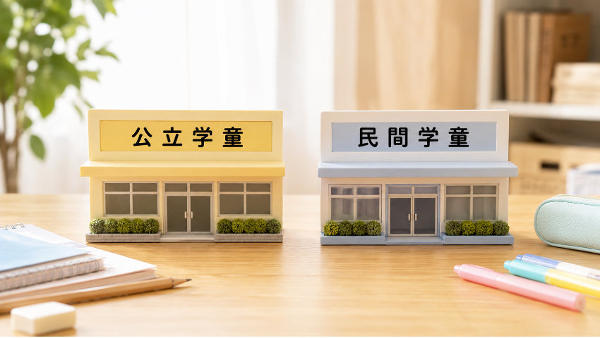 公立学童と民間学童